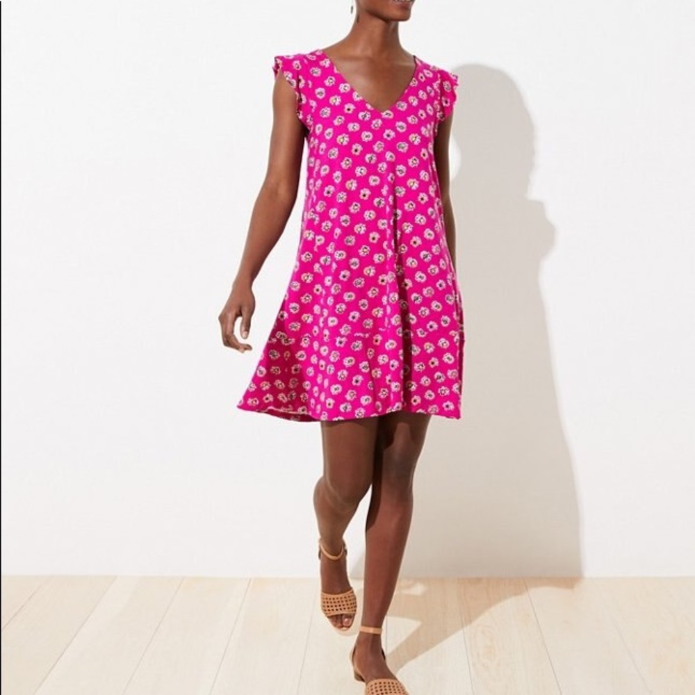 LOFT XSP/ XtraSmall Petite Swing Dress